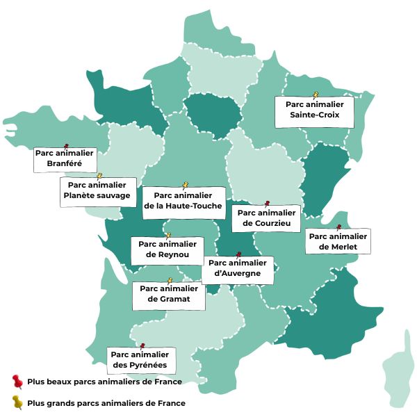 carte parcs animaliers france